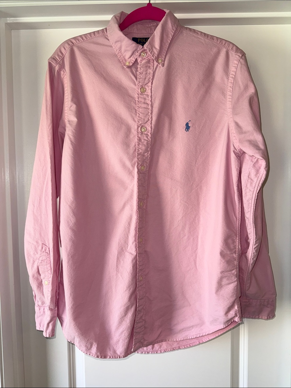 Polo by Ralph Lauren Light Pink Button-Down Oxford Shirt size Medium